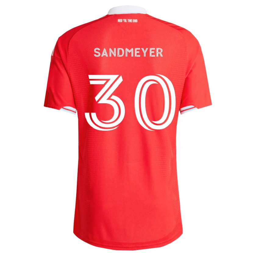Danxen Criança Camisola Jack Sandmeyer #30 Vermelho Azul Profundo Branco Principal 2026/27 Camisa