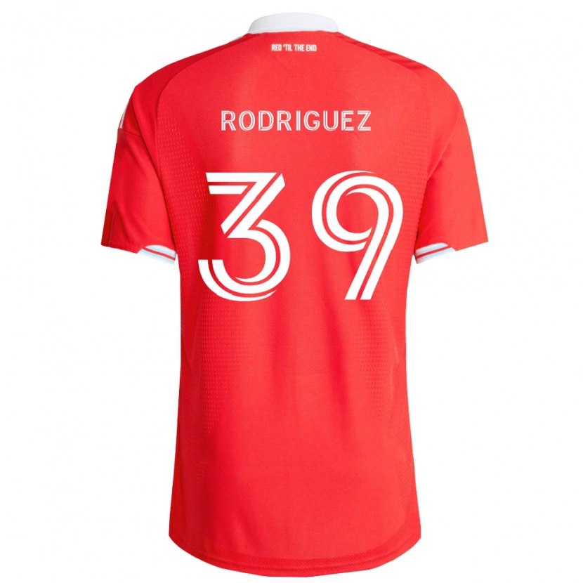 Danxen Criança Camisola Allan Rodriguez #39 Vermelho Azul Profundo Branco Principal 2026/27 Camisa