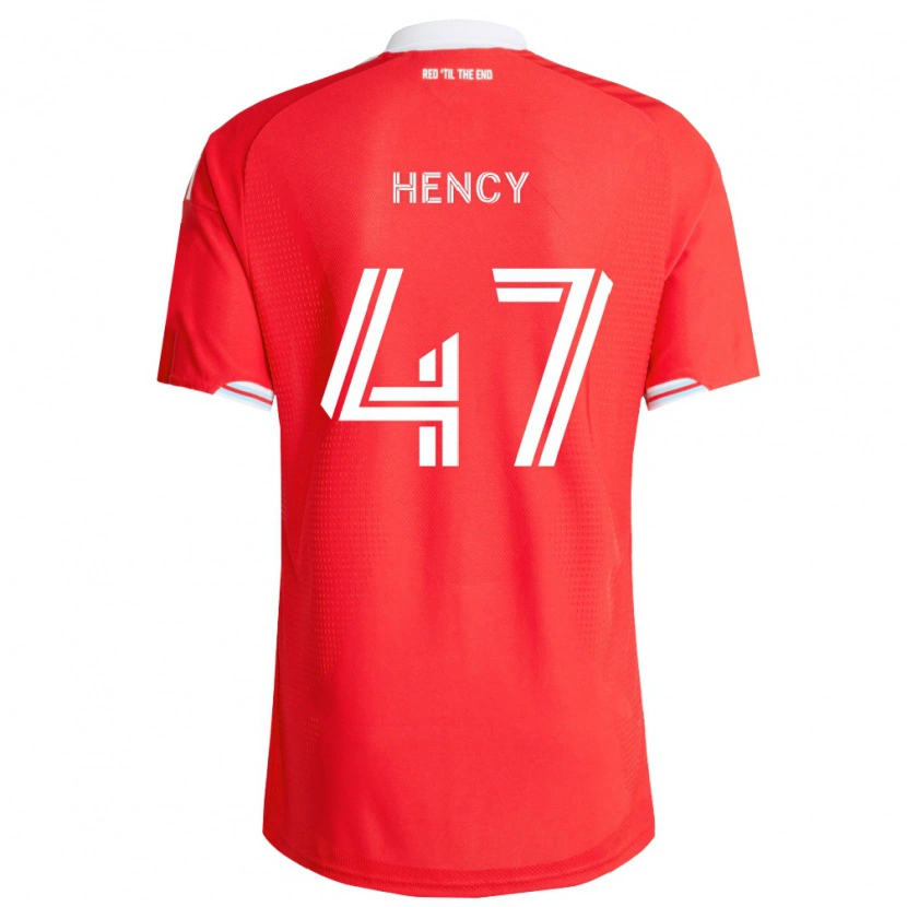Danxen Criança Camisola Billy Hency #47 Vermelho Azul Profundo Branco Principal 2026/27 Camisa