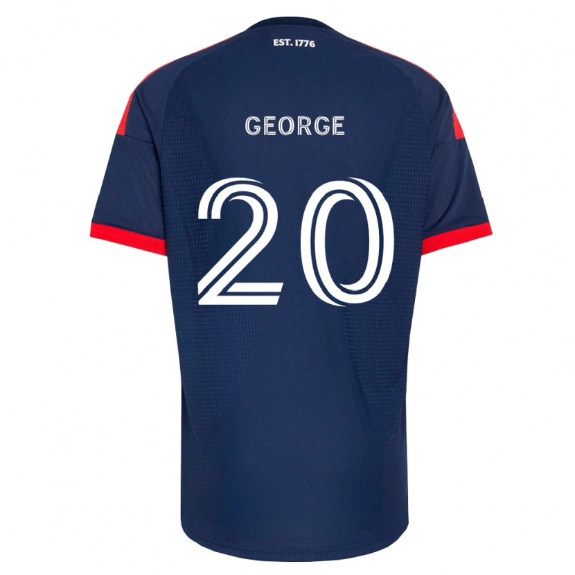 Danxen Criança Camisola Sharod George #20 Azul Real Vermelho Branco Principal 2026/27 Camisa