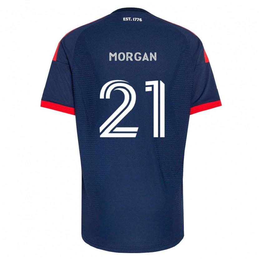 Danxen Criança Camisola Myles Morgan #21 Azul Real Vermelho Branco Principal 2026/27 Camisa