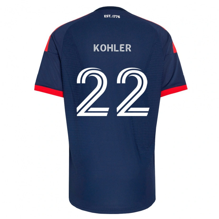 Danxen Criança Camisola Ethan Kohler #22 Azul Real Vermelho Branco Principal 2026/27 Camisa