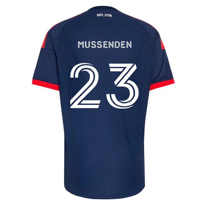 Danxen Criança Camisola Javaun Mussenden #23 Azul Real Vermelho Branco Principal 2026/27 Camisa