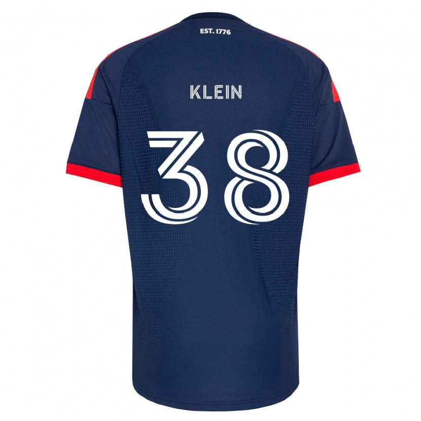 Danxen Criança Camisola Eric Klein #38 Azul Real Vermelho Branco Principal 2026/27 Camisa
