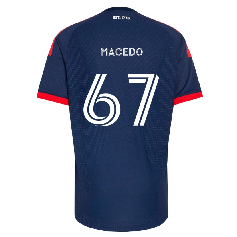 Danxen Criança Camisola Josh Macedo #67 Azul Real Vermelho Branco Principal 2026/27 Camisa