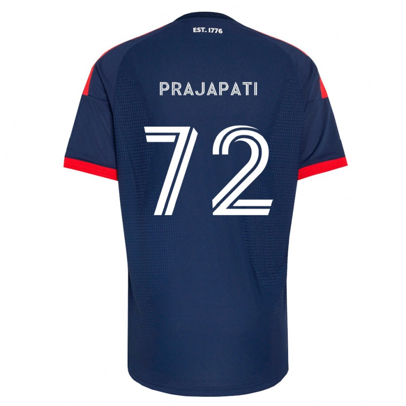 Danxen Criança Camisola Aarin Prajapati #72 Azul Real Vermelho Branco Principal 2026/27 Camisa