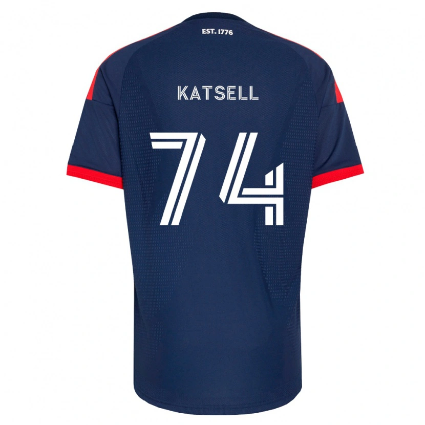 Danxen Criança Camisola Levi Katsell #74 Azul Real Vermelho Branco Principal 2026/27 Camisa