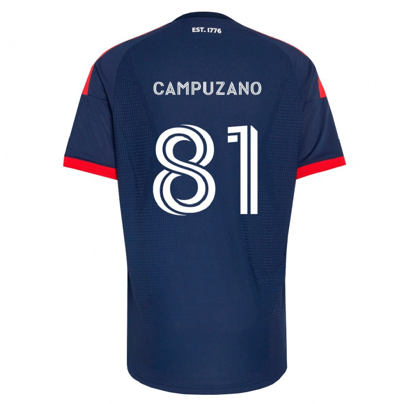 Danxen Criança Camisola Nico Campuzano #81 Azul Real Vermelho Branco Principal 2026/27 Camisa