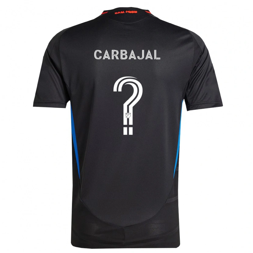 Danxen Criança Camisola Sebastian Carbajal #0 Azul Branco Preto Principal 2026/27 Camisa