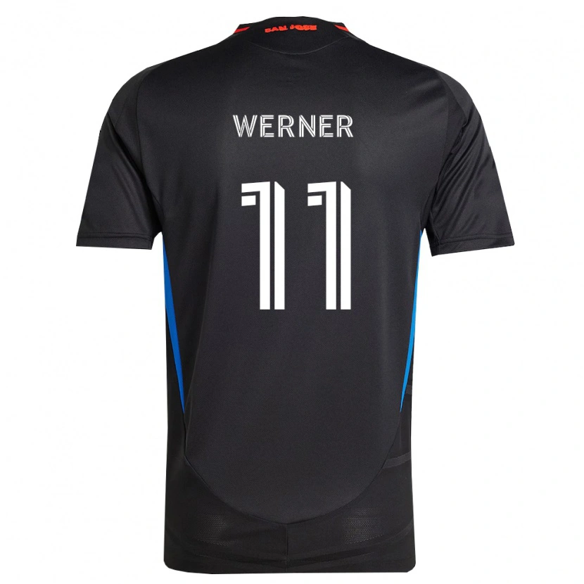 Danxen Criança Camisola Timo Werner #11 Azul Branco Preto Principal 2026/27 Camisa