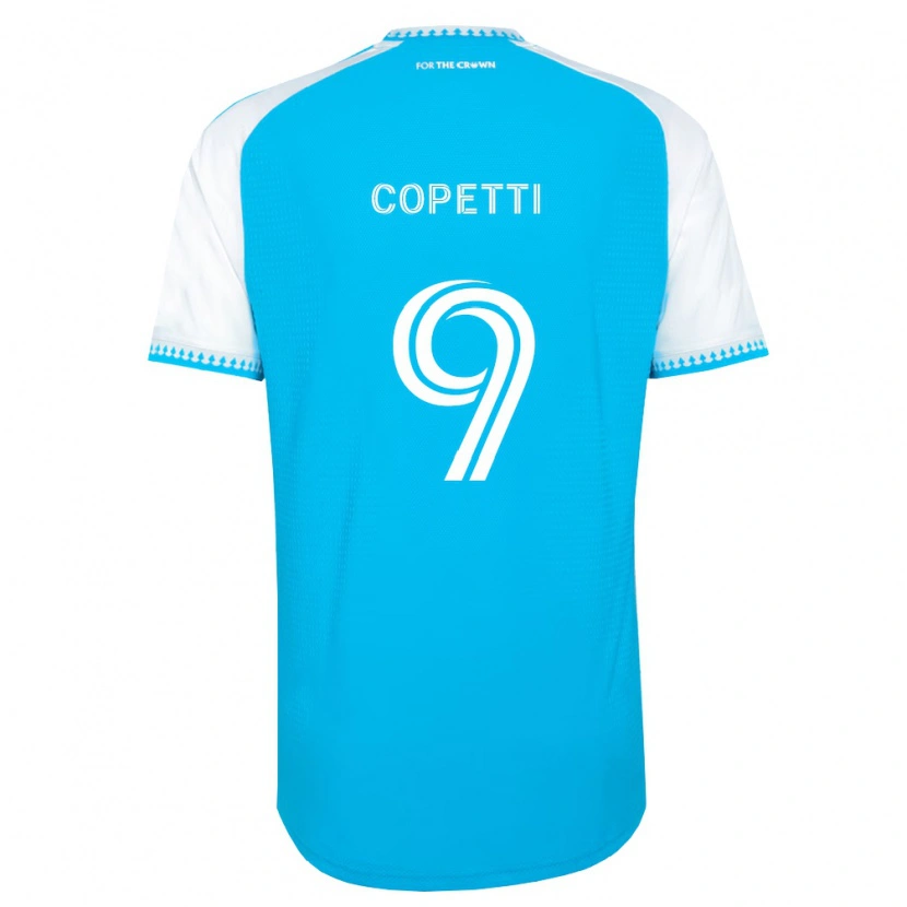 Danxen Criança Camisola Enzo Copetti #9 Azul Celeste Branco Preto Principal 2026/27 Camisa