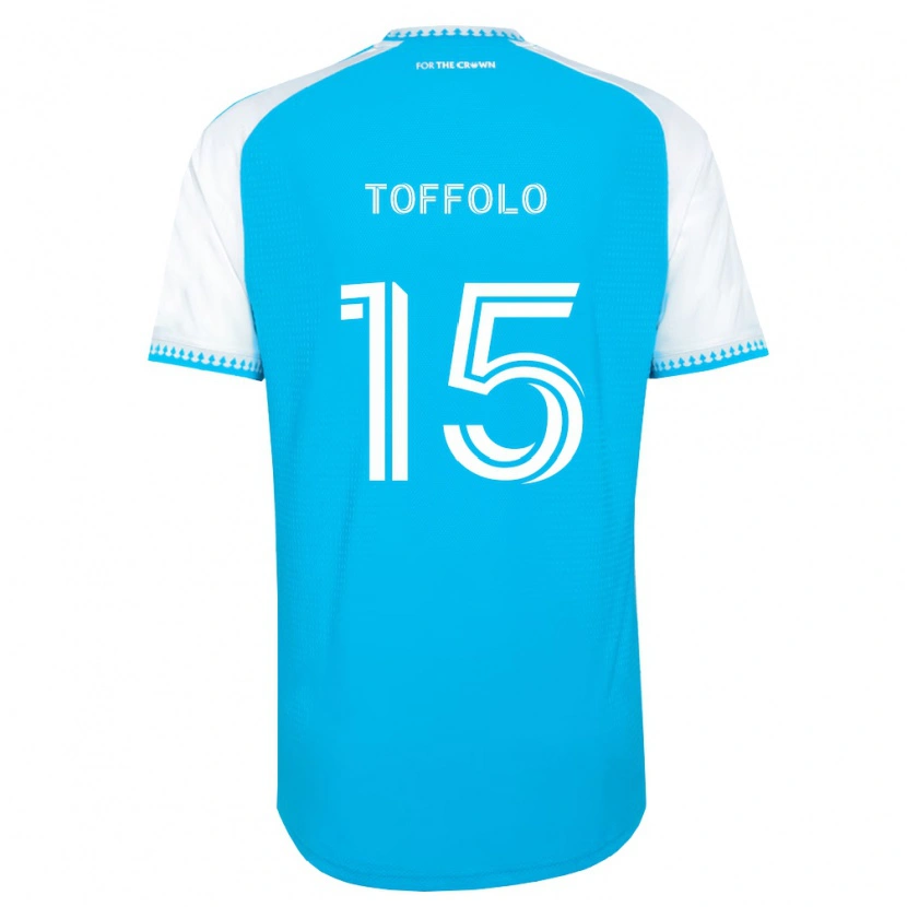 Danxen Criança Camisola Harry Toffolo #15 Azul Celeste Branco Preto Principal 2026/27 Camisa