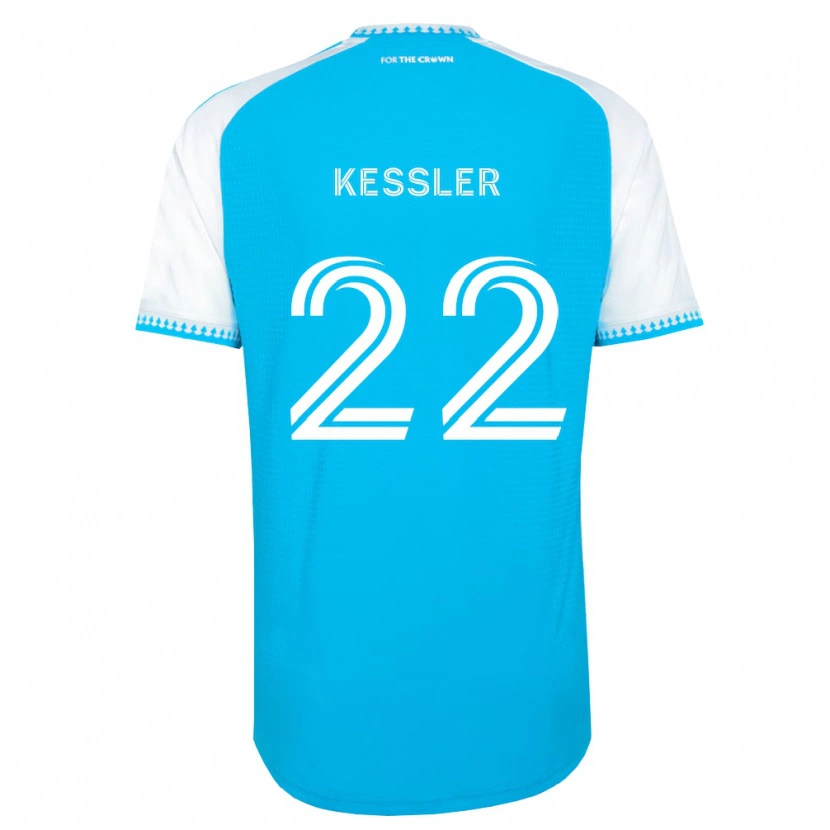 Danxen Criança Camisola Henry Kessler #22 Azul Celeste Branco Preto Principal 2026/27 Camisa