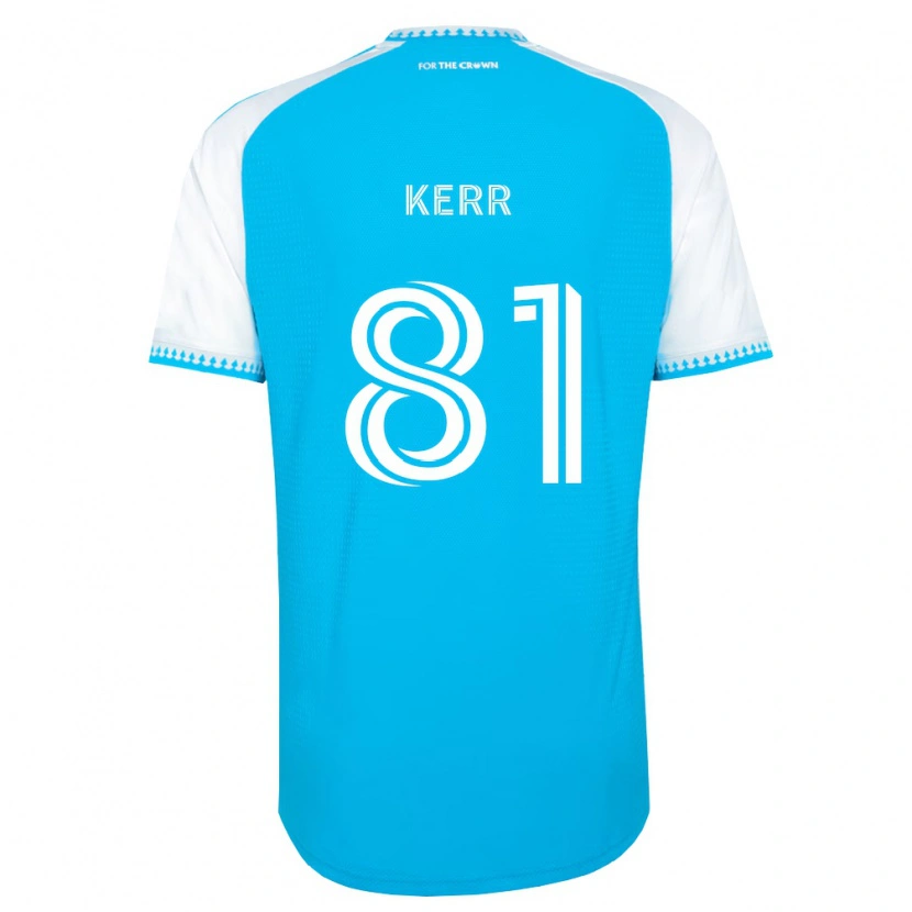 Danxen Criança Camisola Keegan Kerr #81 Azul Celeste Branco Preto Principal 2026/27 Camisa