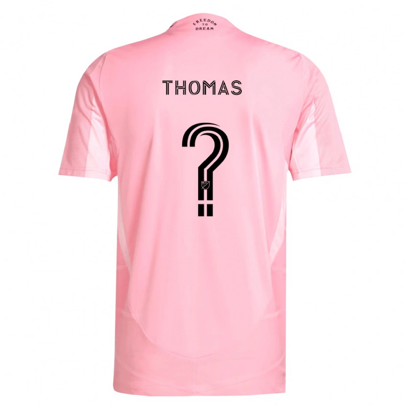 Danxen Criança Camisola Kobi Thomas #0 Rosa Preto Principal 2026/27 Camisa