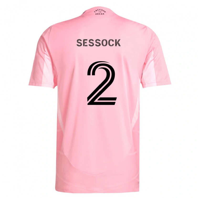 Danxen Criança Camisola Nykolas Sessock #2 Rosa Preto Principal 2026/27 Camisa