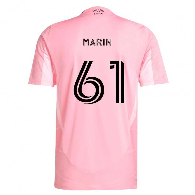 Danxen Criança Camisola Matias Marin #61 Rosa Preto Principal 2026/27 Camisa