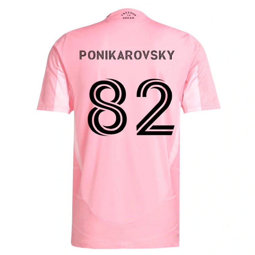 Danxen Criança Camisola Max Ponikarovsky #82 Rosa Preto Principal 2026/27 Camisa