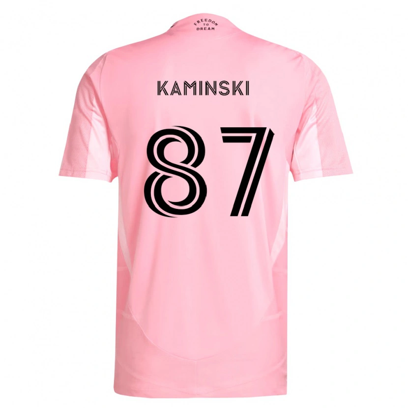 Danxen Criança Camisola Brett Kaminski #87 Rosa Preto Principal 2026/27 Camisa
