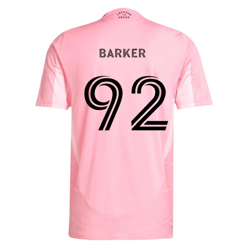 Danxen Criança Camisola Lucas Barker #92 Rosa Preto Principal 2026/27 Camisa