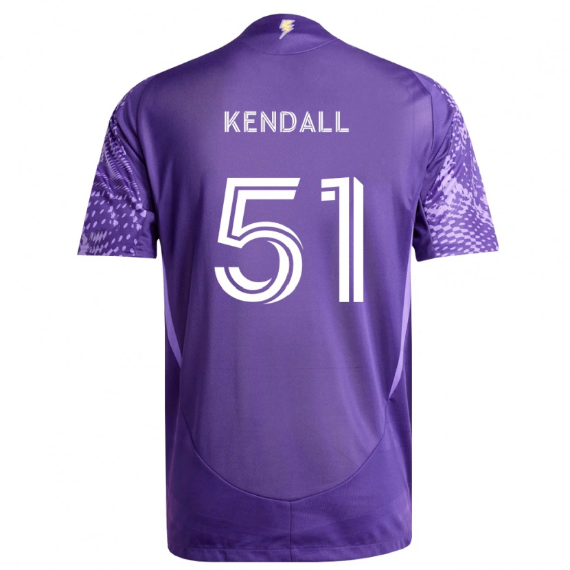 Danxen Criança Camisola Brady Kendall #51 Roxo Branco Principal 2026/27 Camisa