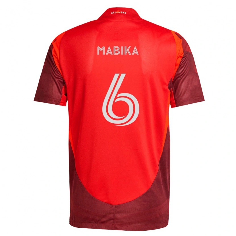 Danxen Criança Camisola Aimé Mabika #6 Borgonha Vermelho Principal 2026/27 Camisa