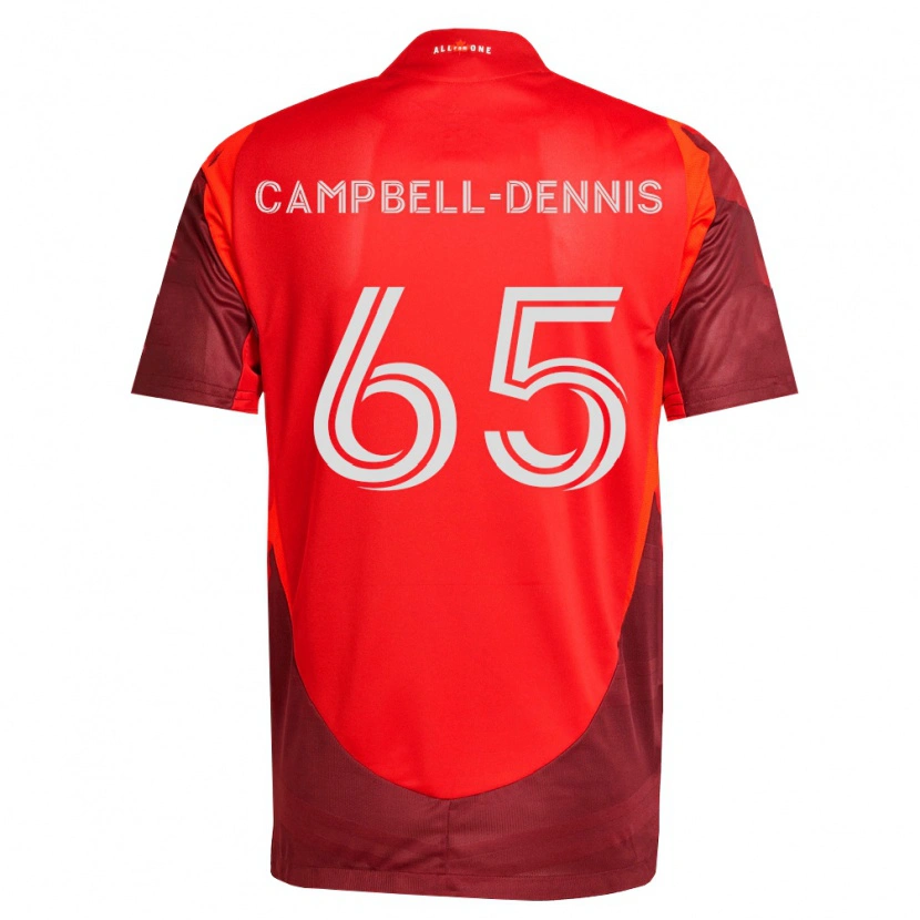 Danxen Criança Camisola Raequan Campbell-Dennis #65 Borgonha Vermelho Principal 2026/27 Camisa