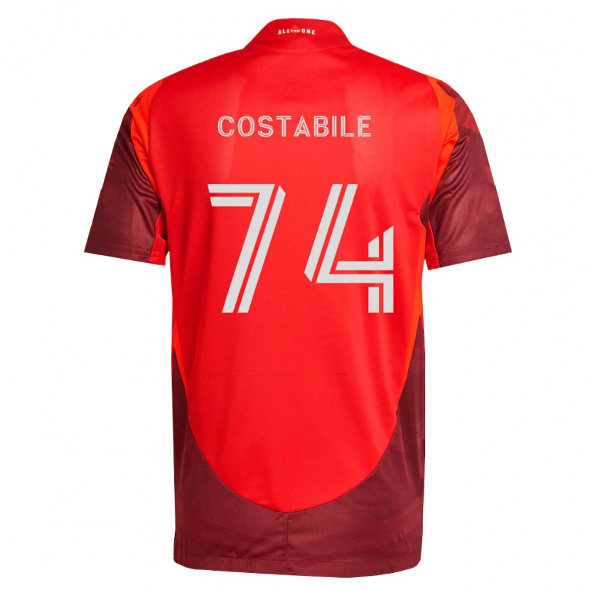 Danxen Criança Camisola Luca Costabile #74 Borgonha Vermelho Principal 2026/27 Camisa