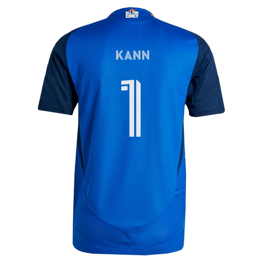 Danxen Criança Camisola Alec Kann #1 Azul Real Laranja Principal 2026/27 Camisa