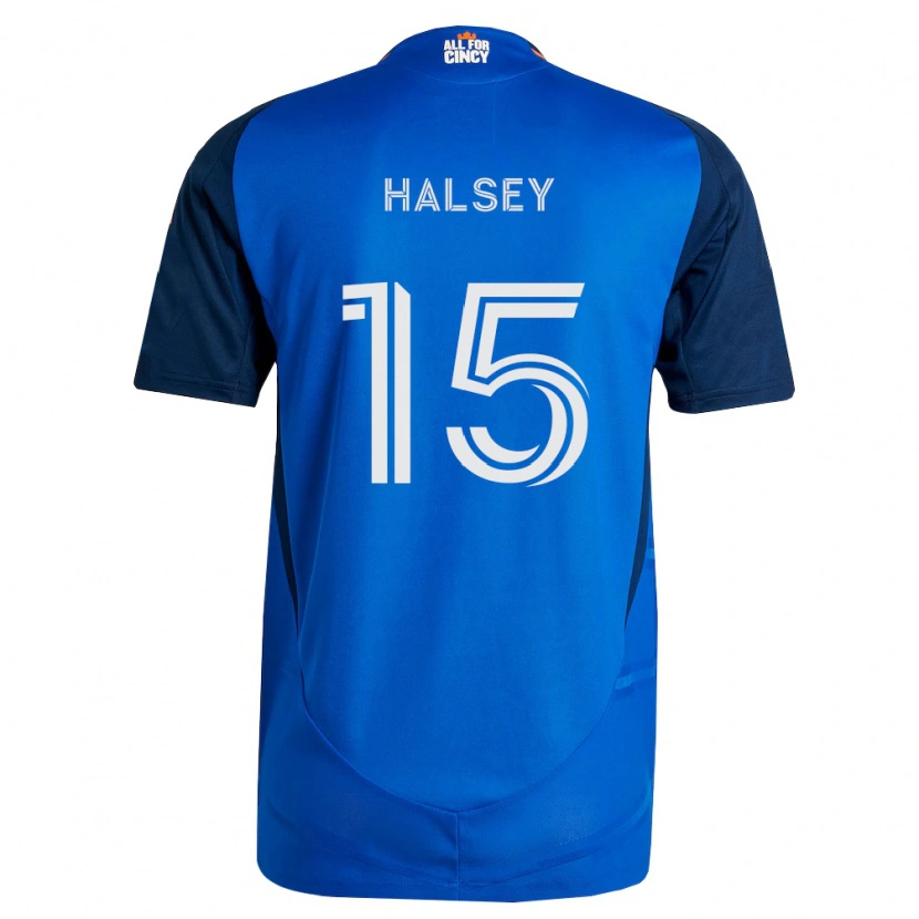 Danxen Criança Camisola Bret Halsey #15 Azul Real Laranja Principal 2026/27 Camisa