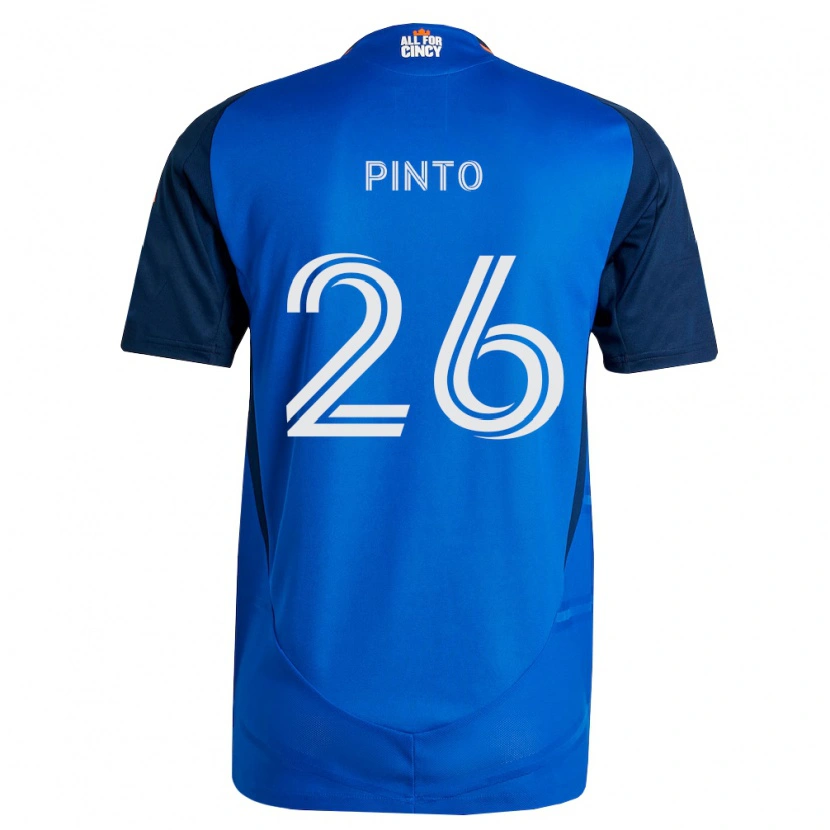 Danxen Criança Camisola Malik Pinto #26 Azul Real Laranja Principal 2026/27 Camisa