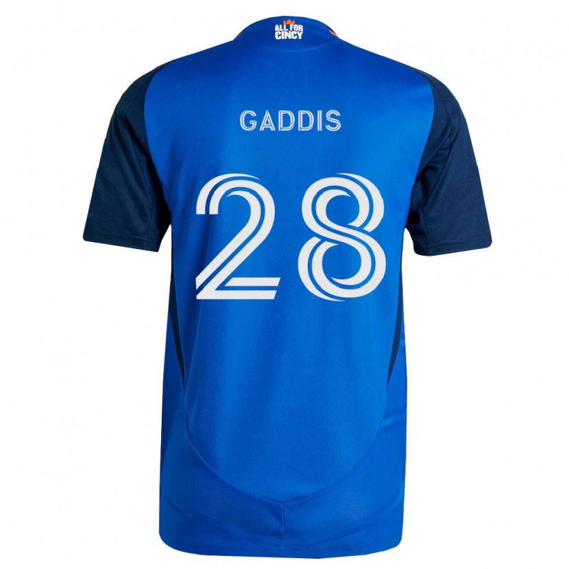 Danxen Criança Camisola Raymon Gaddis #28 Azul Real Laranja Principal 2026/27 Camisa