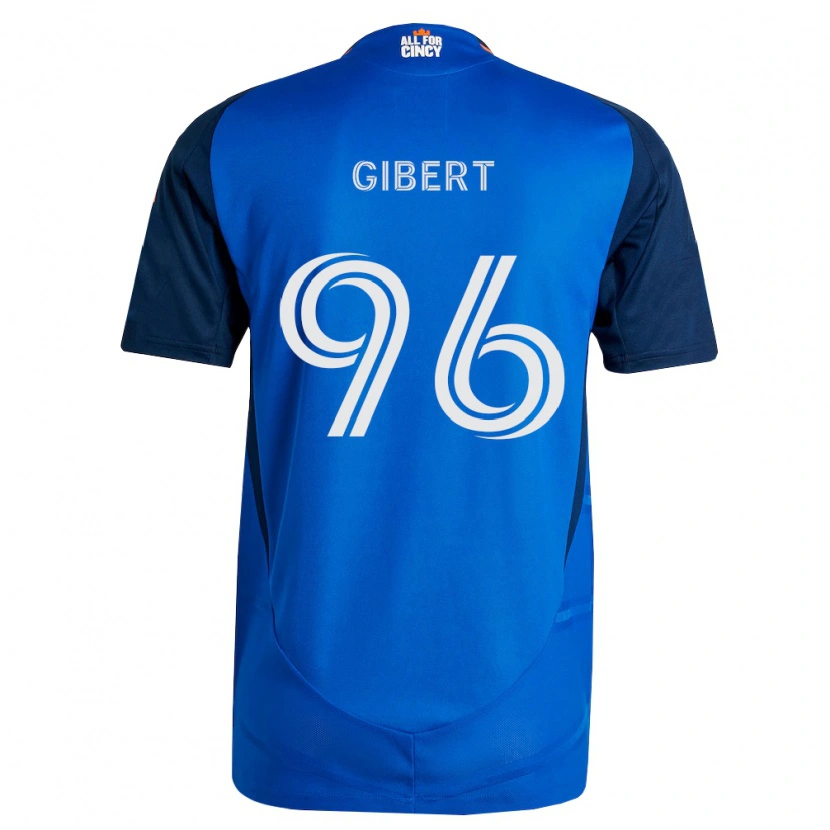 Danxen Criança Camisola Gaël Gibert #96 Azul Real Laranja Principal 2026/27 Camisa