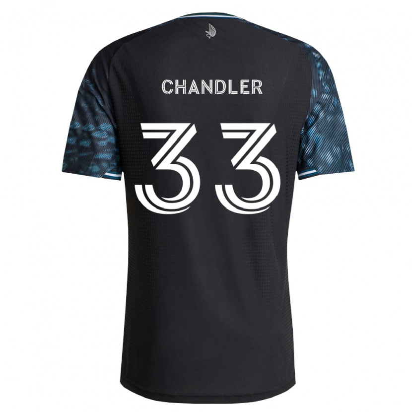 Danxen Criança Camisola Kieran Chandler #33 Preto Branco Principal 2026/27 Camisa