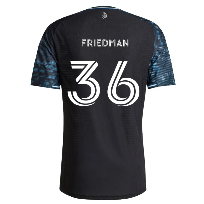 Danxen Criança Camisola Jakob Friedman #36 Preto Branco Principal 2026/27 Camisa