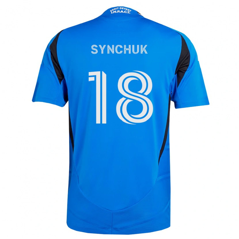 Danxen Criança Camisola Gennadiy Synchuk #18 Azul Branco Preto Principal 2026/27 Camisa