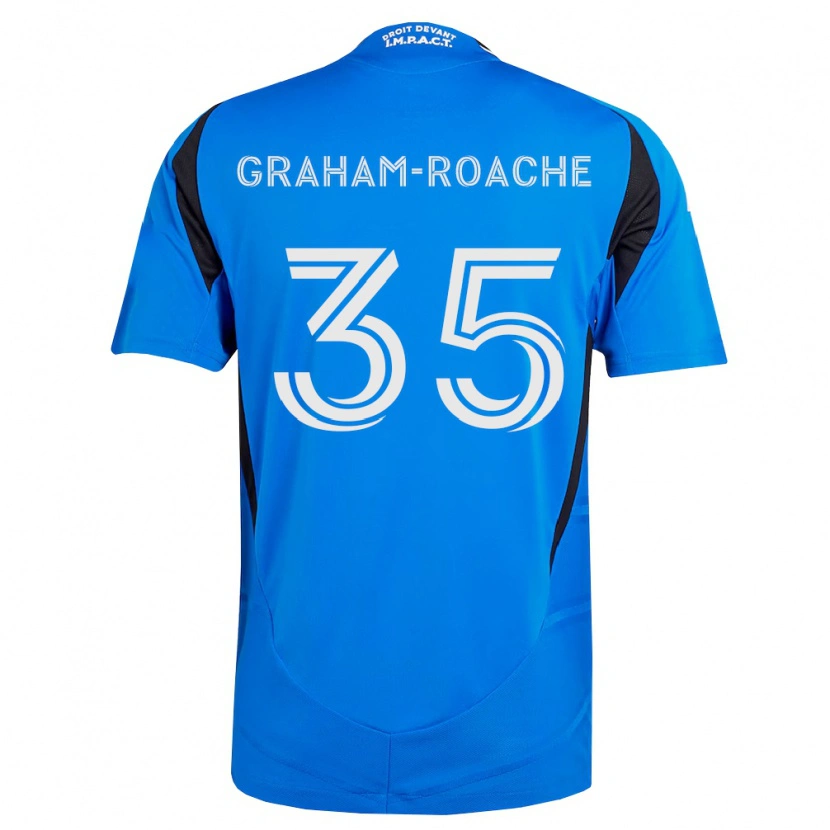 Danxen Criança Camisola Owen Graham-Roache #35 Azul Branco Preto Principal 2026/27 Camisa