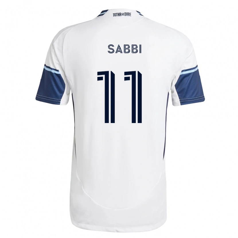 Danxen Criança Camisola Emmanuel Sabbi #11 Branco Azul Real Principal 2026/27 Camisa