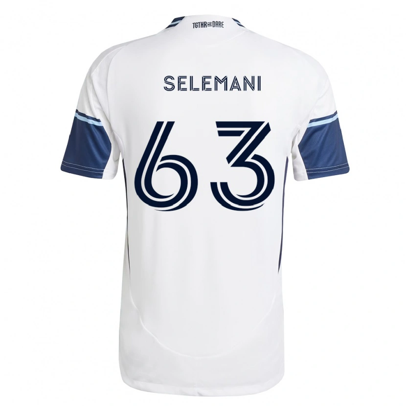 Danxen Criança Camisola Johnny Selemani #63 Branco Azul Real Principal 2026/27 Camisa