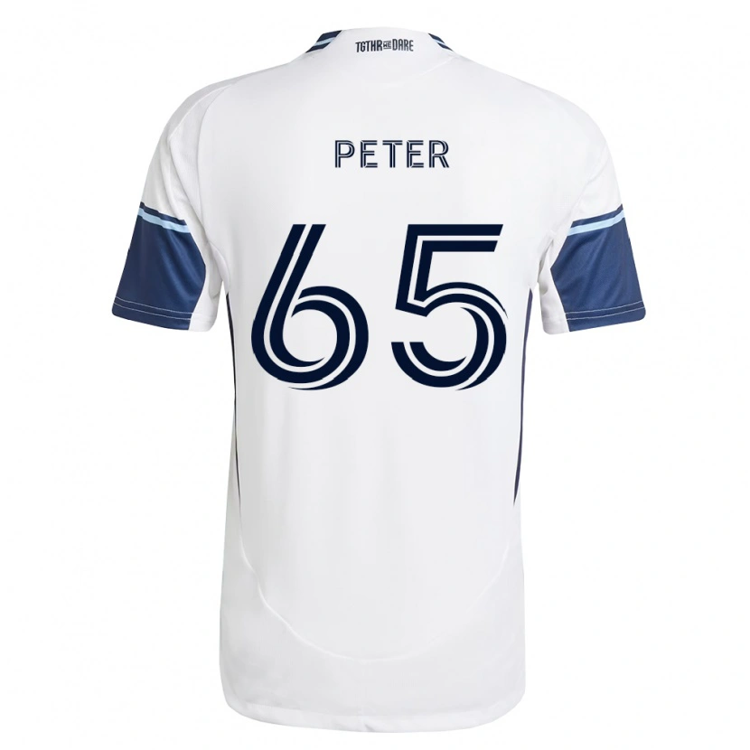 Danxen Criança Camisola Anyole Peter #65 Branco Azul Real Principal 2026/27 Camisa