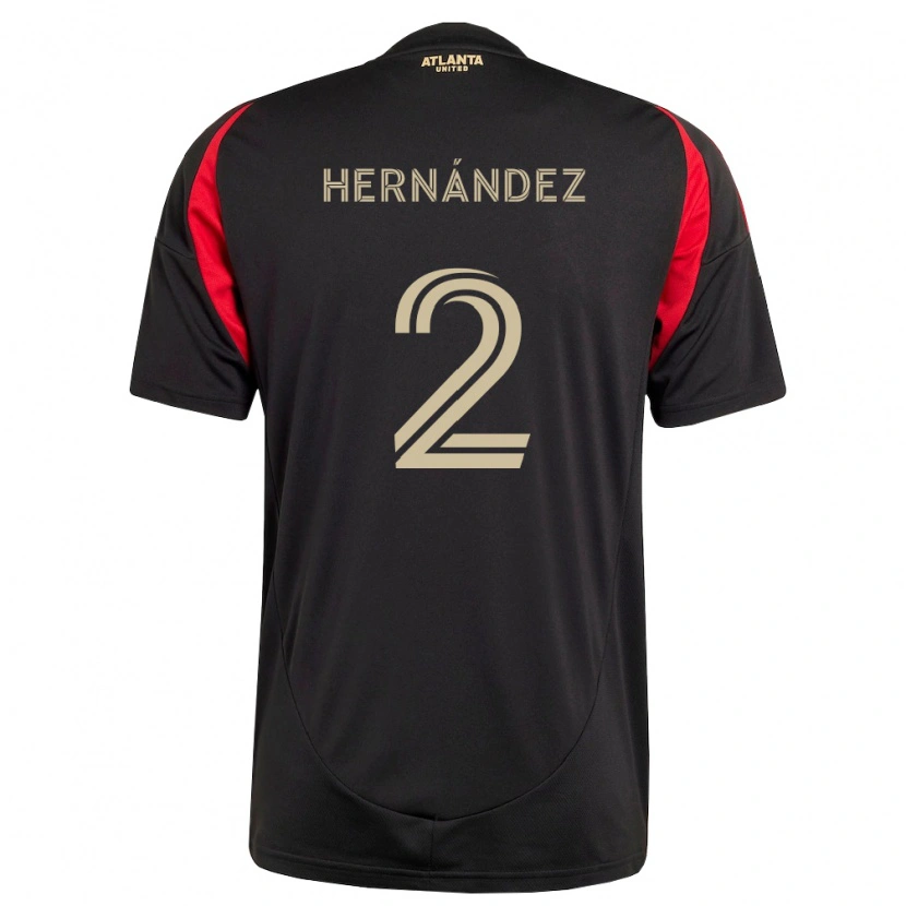 Danxen Criança Camisola Ronald Hernández #2 Preto Vermelho Principal 2026/27 Camisa