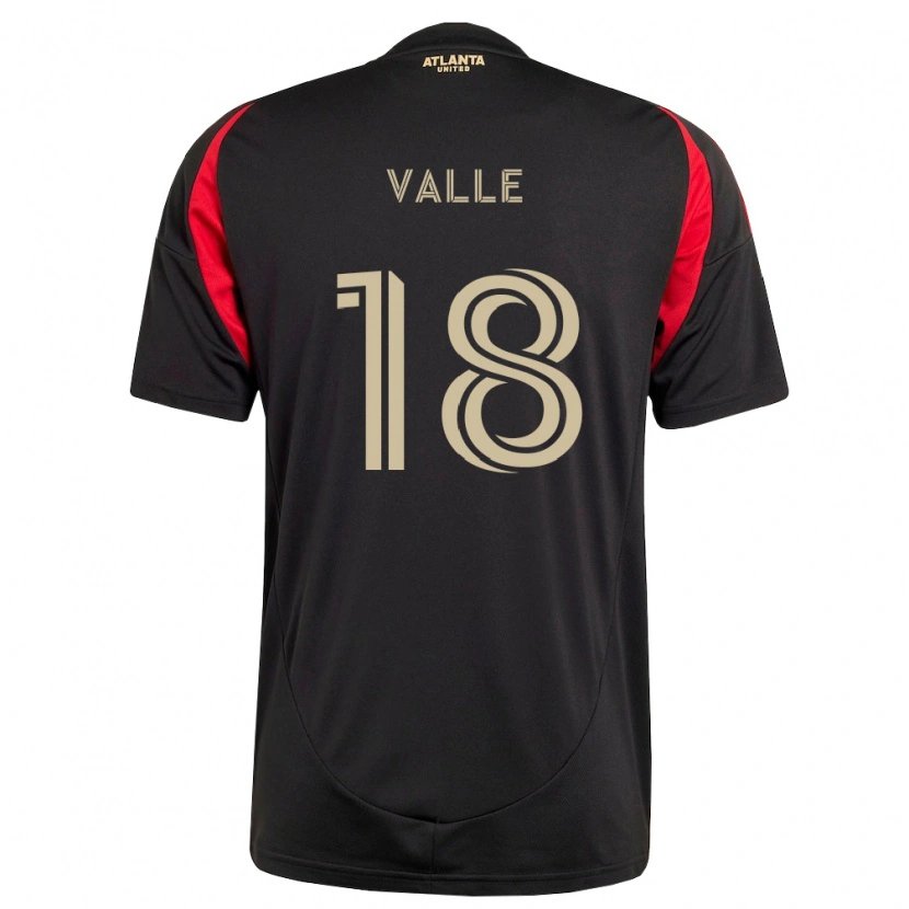 Danxen Criança Camisola Daniel Valle #18 Preto Vermelho Principal 2026/27 Camisa