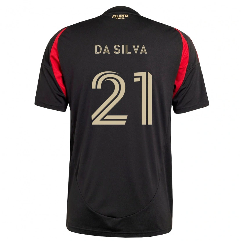 Danxen Criança Camisola Lucas Da Silva #21 Preto Vermelho Principal 2026/27 Camisa