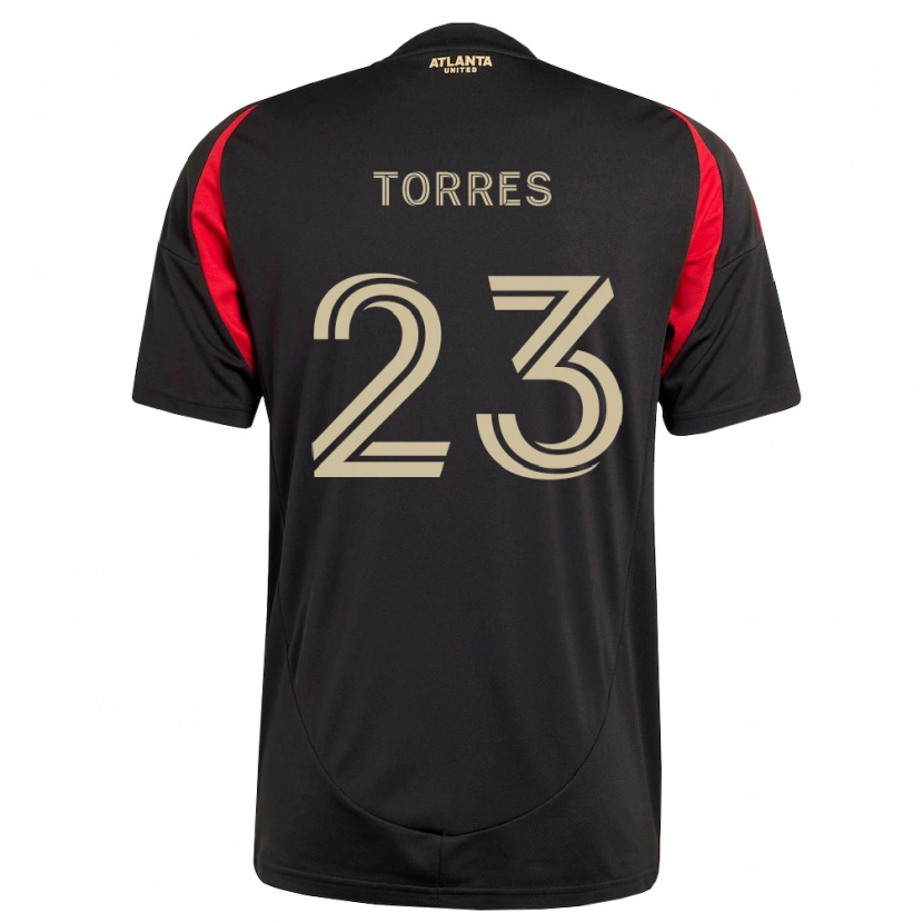 Danxen Criança Camisola Adyn Torres #23 Preto Vermelho Principal 2026/27 Camisa