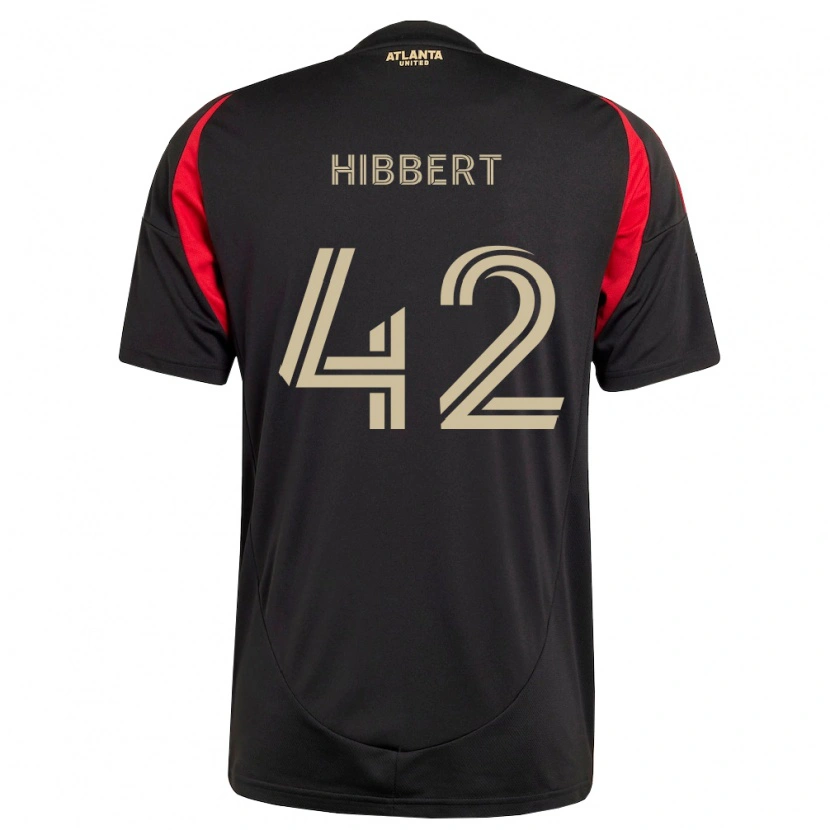 Danxen Criança Camisola Jayden Hibbert #42 Preto Vermelho Principal 2026/27 Camisa