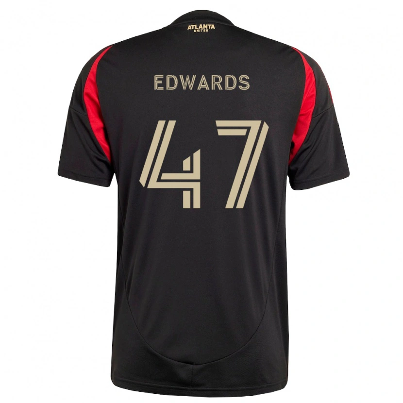 Danxen Criança Camisola Matthew Edwards #47 Preto Vermelho Principal 2026/27 Camisa