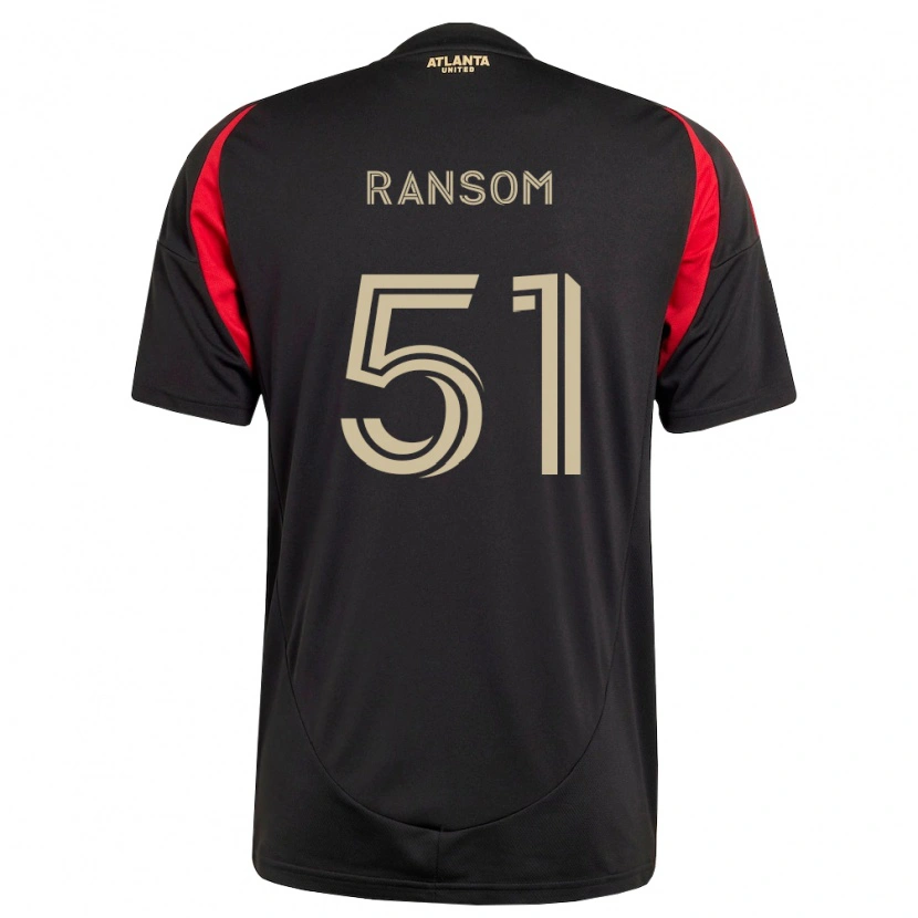 Danxen Criança Camisola Jonathan Ransom #51 Preto Vermelho Principal 2026/27 Camisa