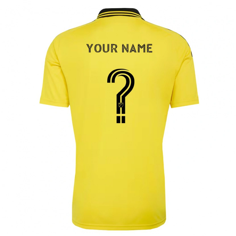 Danxen Criança Camisola Seu Nome #0 Amarelo Preto Principal 2026/27 Camisa
