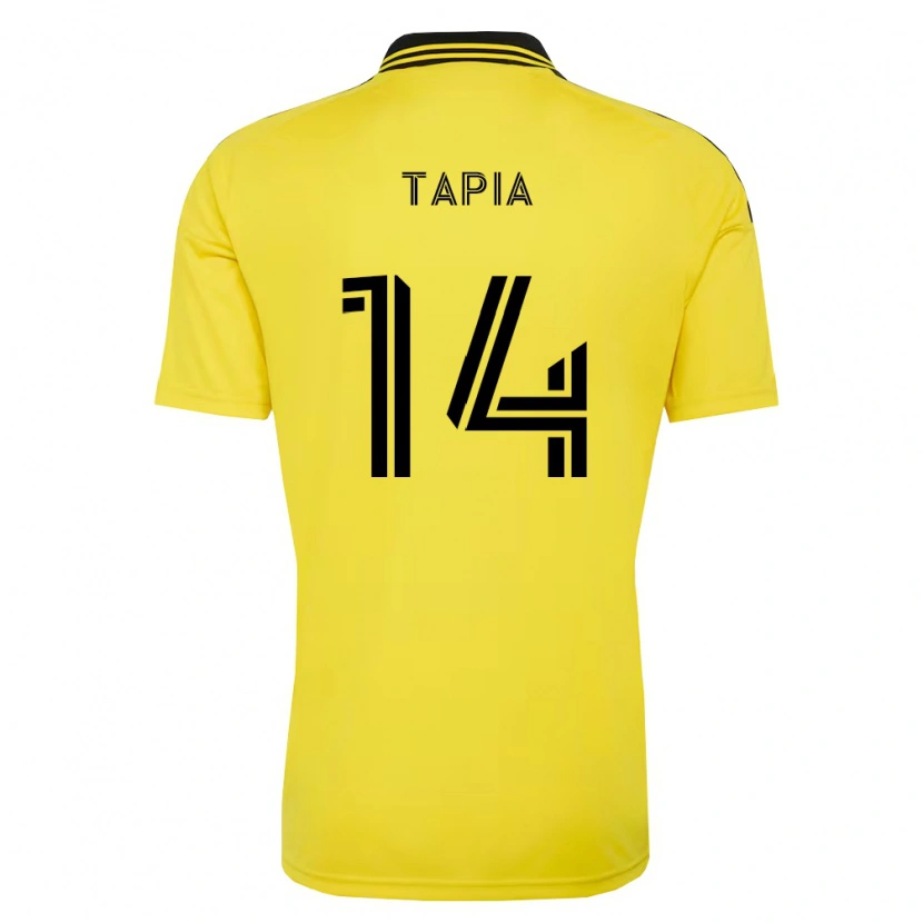 Danxen Criança Camisola Gonzalo Tapia #14 Amarelo Preto Principal 2026/27 Camisa