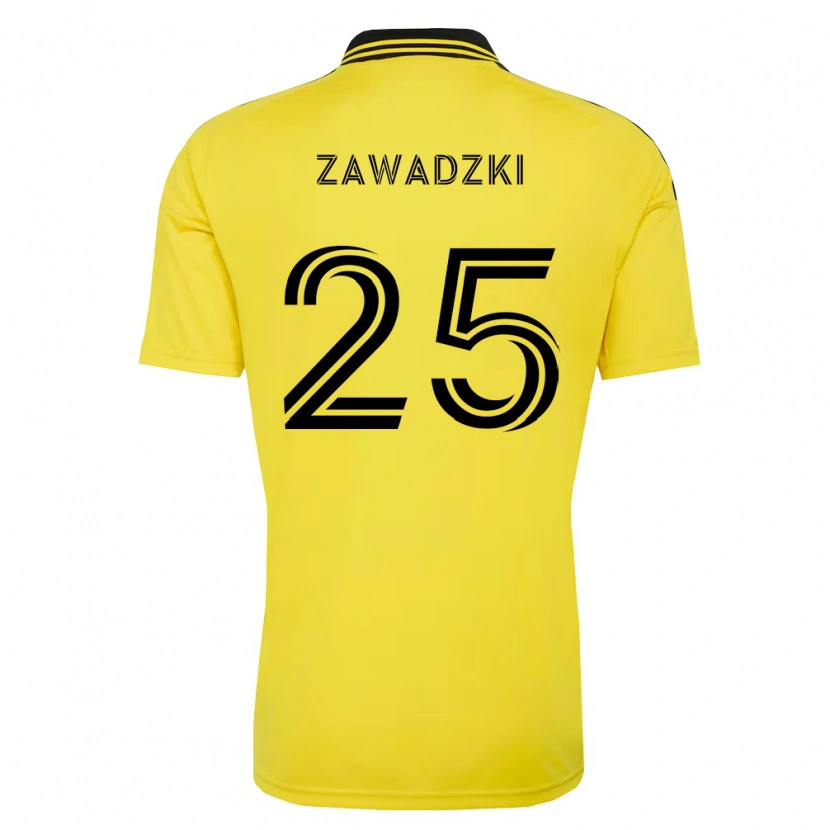 Danxen Criança Camisola Sean Zawadzki #25 Amarelo Preto Principal 2026/27 Camisa
